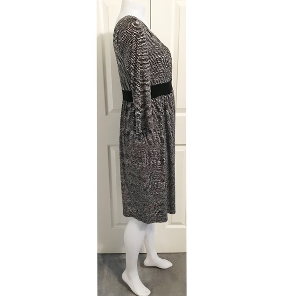 Tiana B, Babydoll Style Patterning Dress - Picture 4 of 7